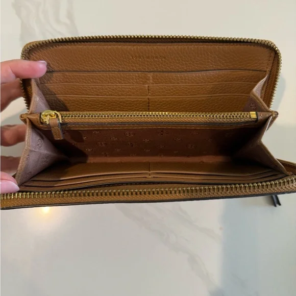 Tory Burch Brown Leather Wallet - Picture 2 of 8